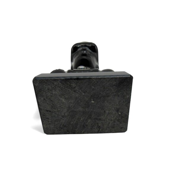 Obsidian Black Stone Sculpture with 925 Silver Accents Taxco Mexico Vintage - Picture 12 of 13